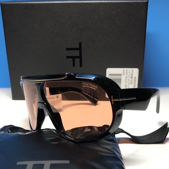 NEW Tom Ford Linden FT1094/S Sunglasses – Shiny Black / Brown – Full Packaging - Picture 14 of 14